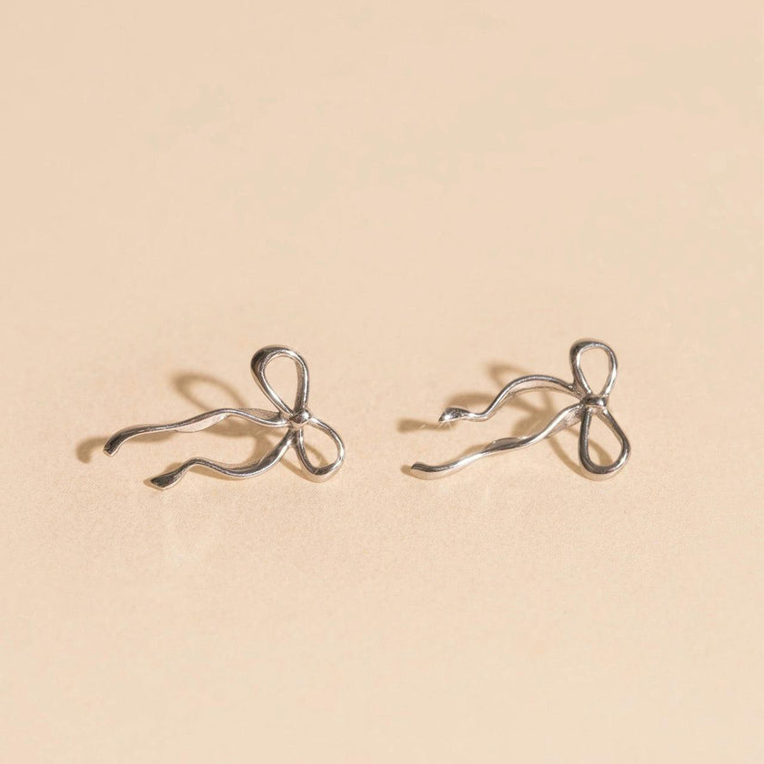 Dainty Bow Stud Earrings