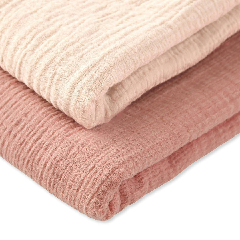 SWOON 2-Pack Crinkle Muslin Baby Swaddle Blanket