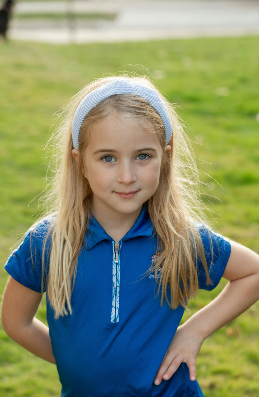 Seersucker Knot Headband