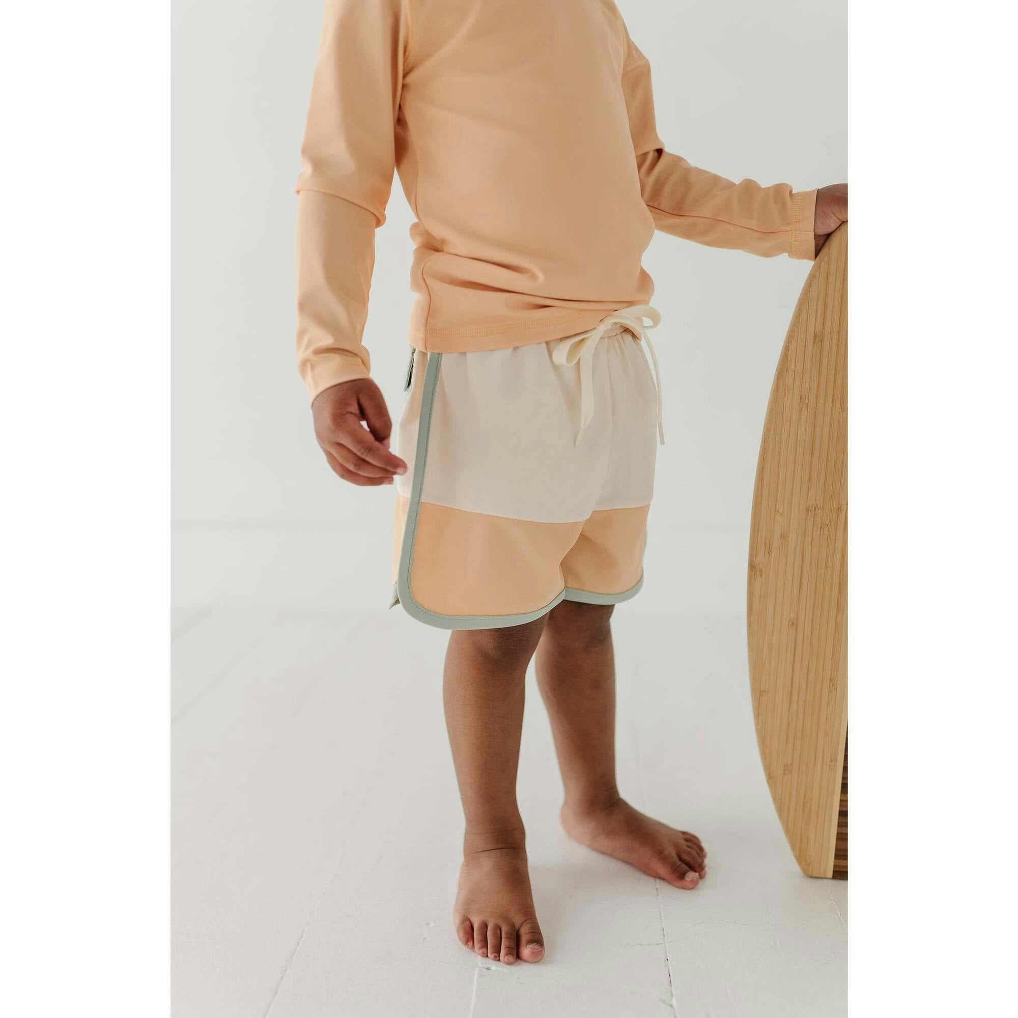 Boy's Colorblock Swim Shorts
