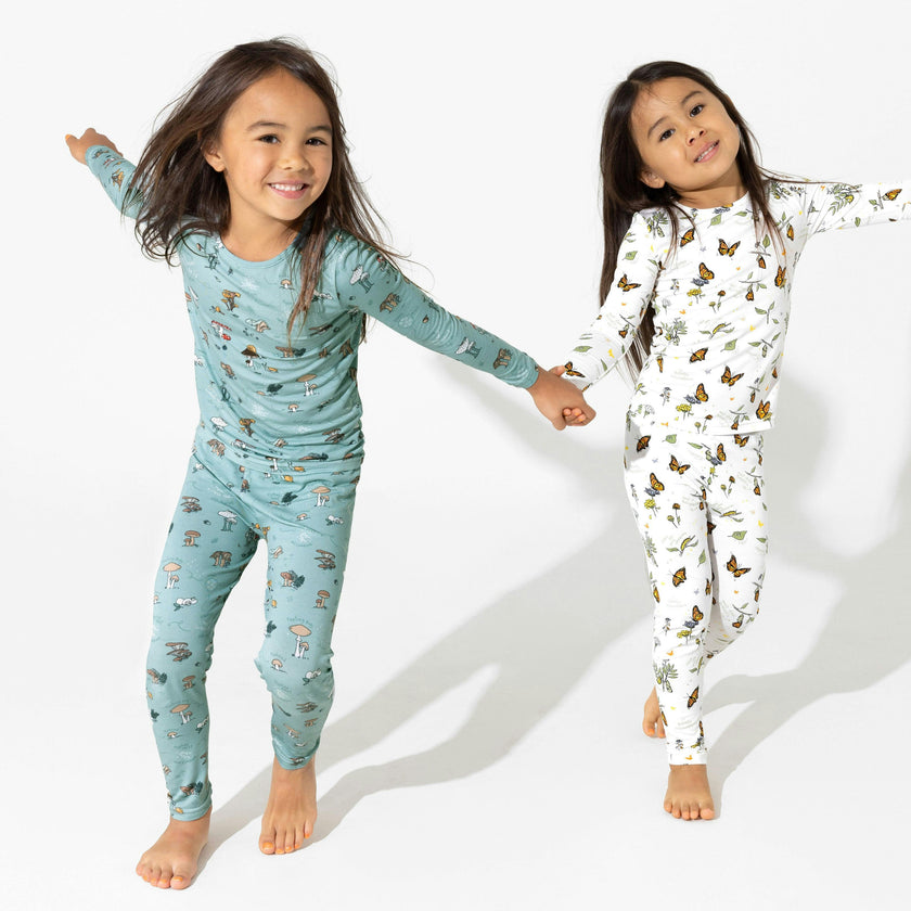 Mushroom Cycle Bamboo Kids Pajamas