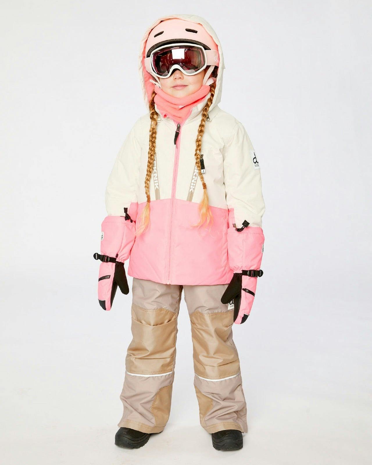 Two Piece Teknik Snowsuit Off-White And Pink