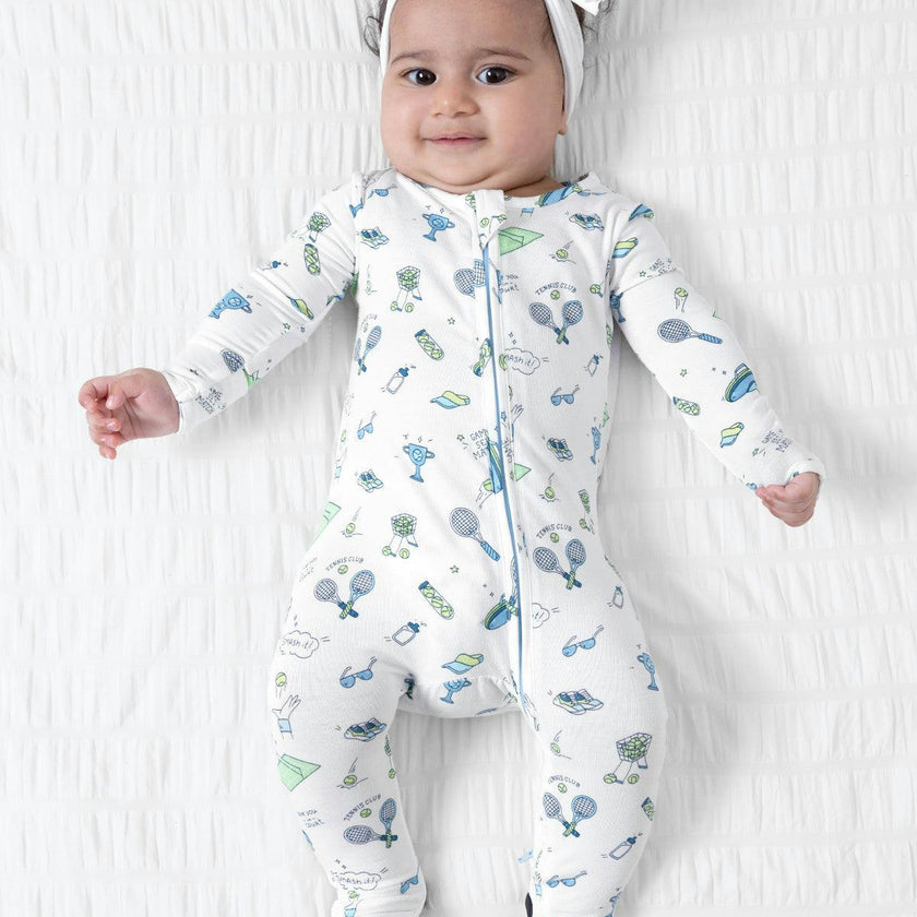 Tennis Bamboo Convertible Footie