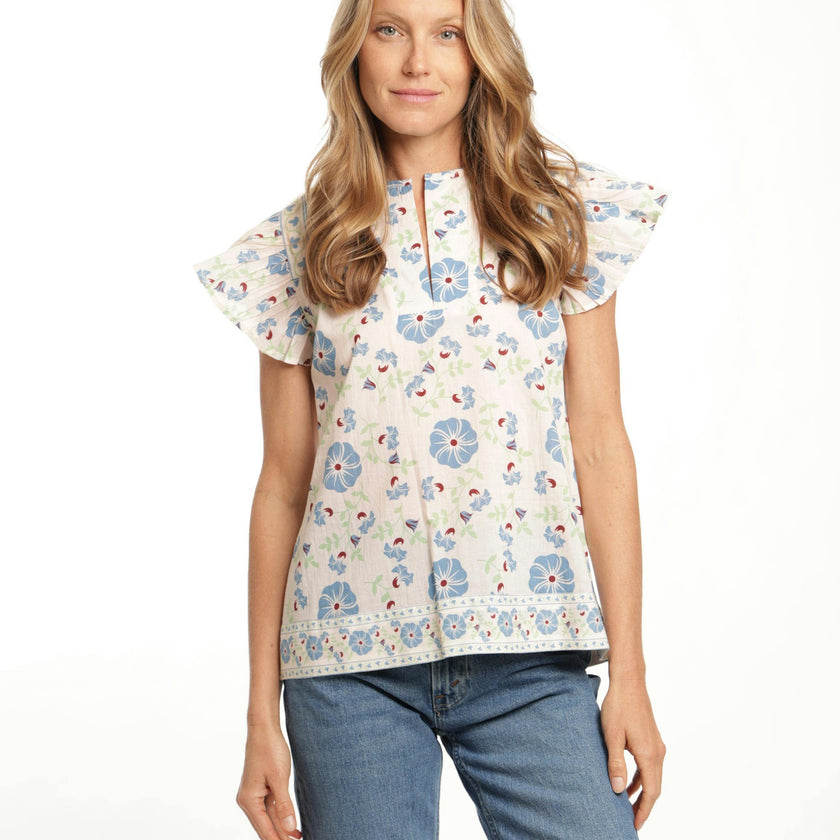 Marion Top - Pastel Cream