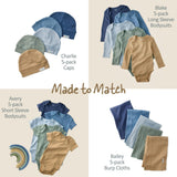BAILEY 5-Pack BAILEY Burp Cloths
