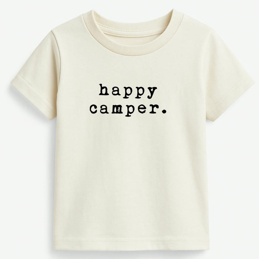 Happy Camper Organic Cotton Short Sleeve Toddler T-Shirt