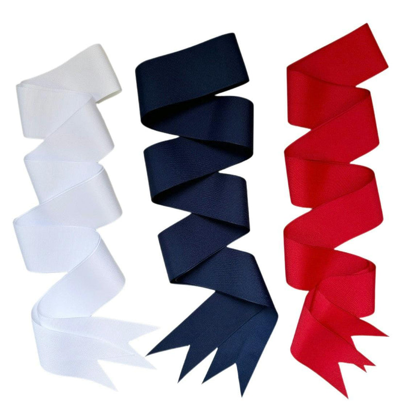 Red, White & Blue Long Grosgrain Ribbon Pack