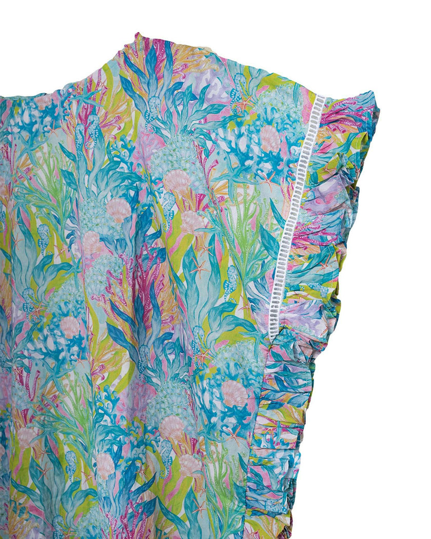 Frilly Beach Cover Up – Coral Dreams