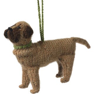 Mastiff Dog Hand Knit Christmas Ornament Arcadia Home