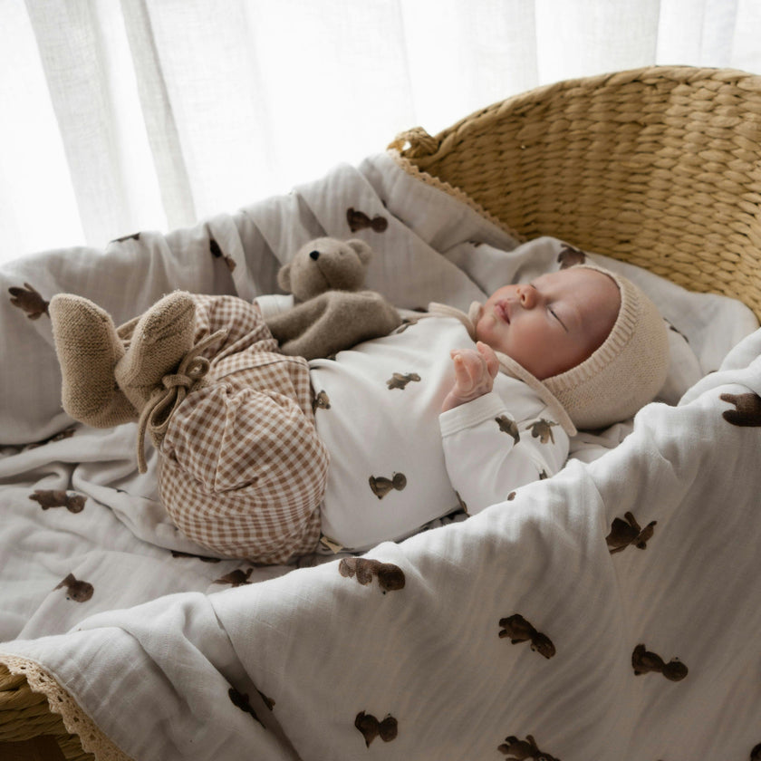 Heirloom Baby Blanket - Teddy Bear