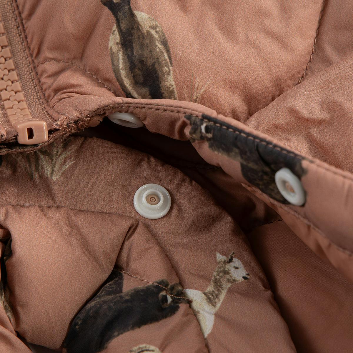 Lightweight Down Hooded Jumpsuit