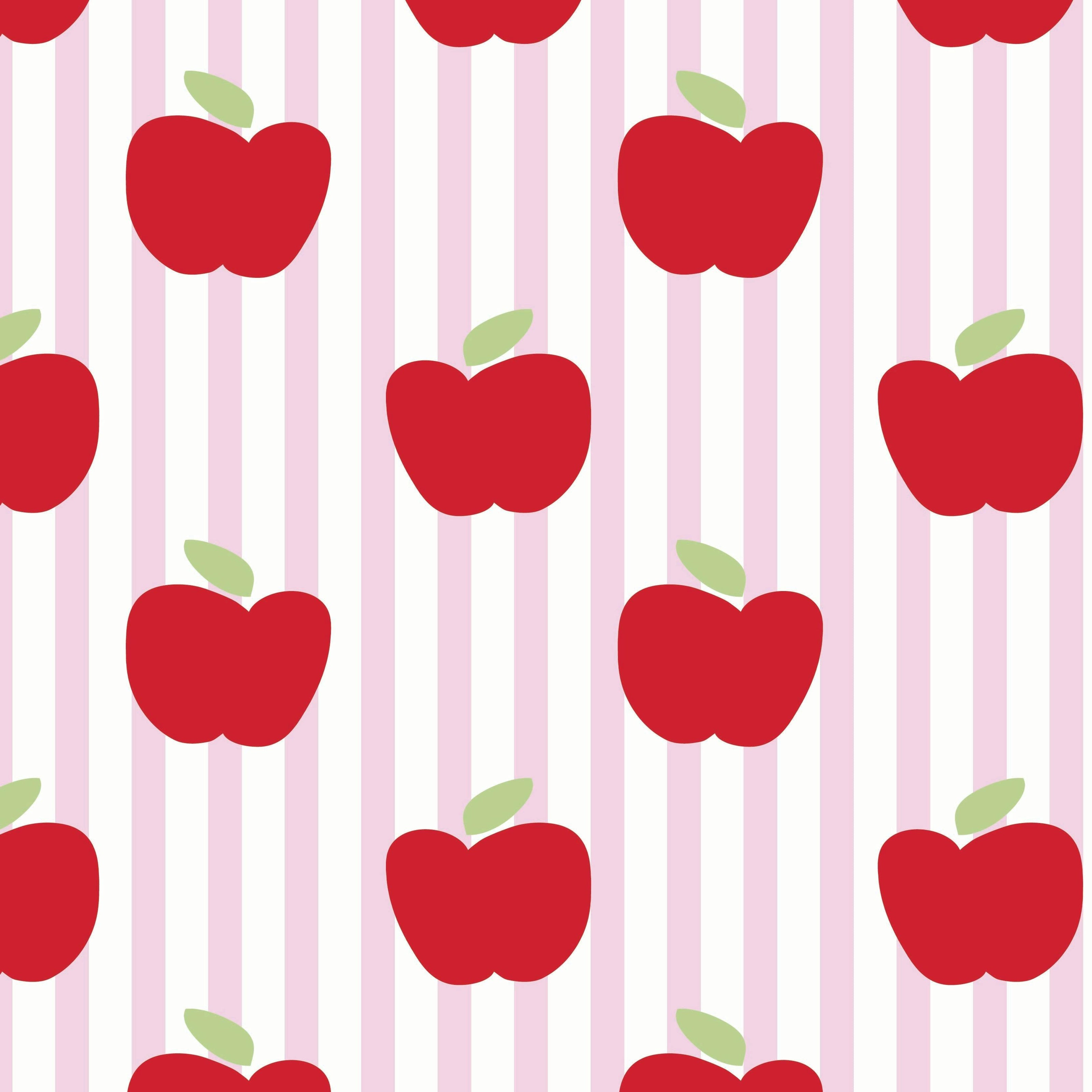 Alden Girls' Pima Cotton Pajama Pant Set - Schoolhouse Apples Pink