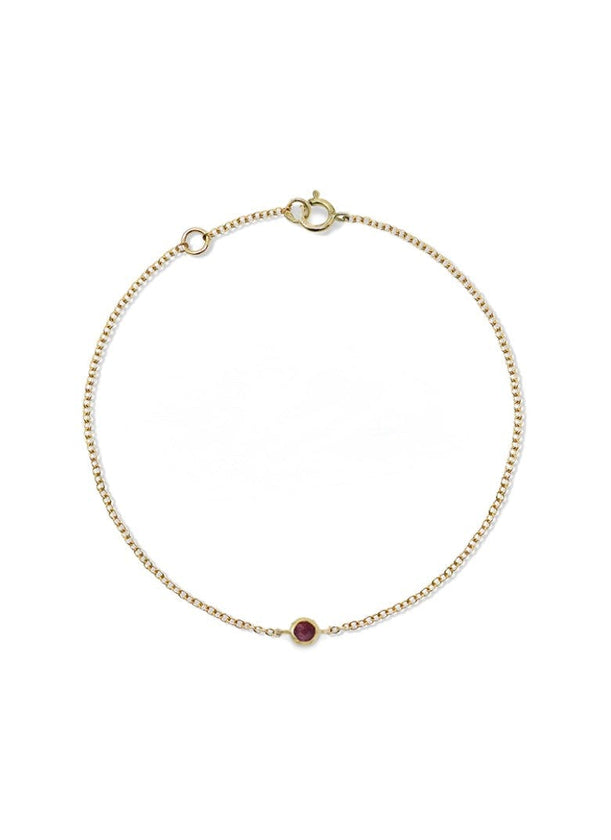 Birthstone Bezel Bracelet