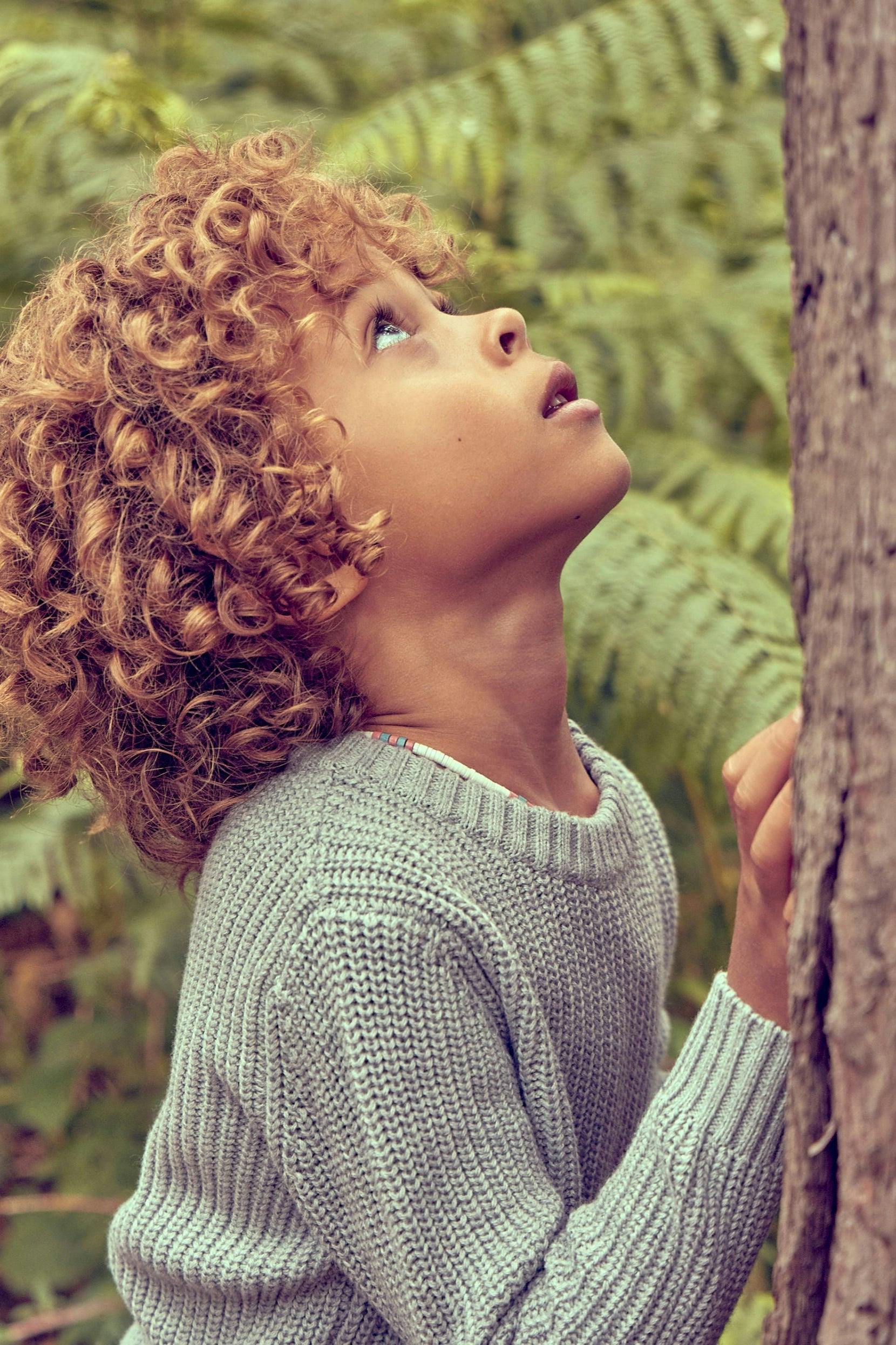 Boys Fisherman Jumper | Oxford Grey