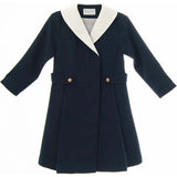 Zelie dress (dark-sapphire tweed)