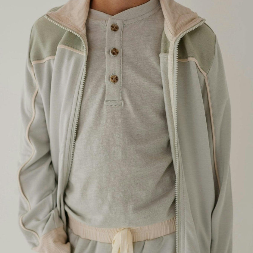 Short Sleeve Henley Shirt Desert Sage