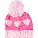 Hearts Bobble Hat/Mittens Bundle
