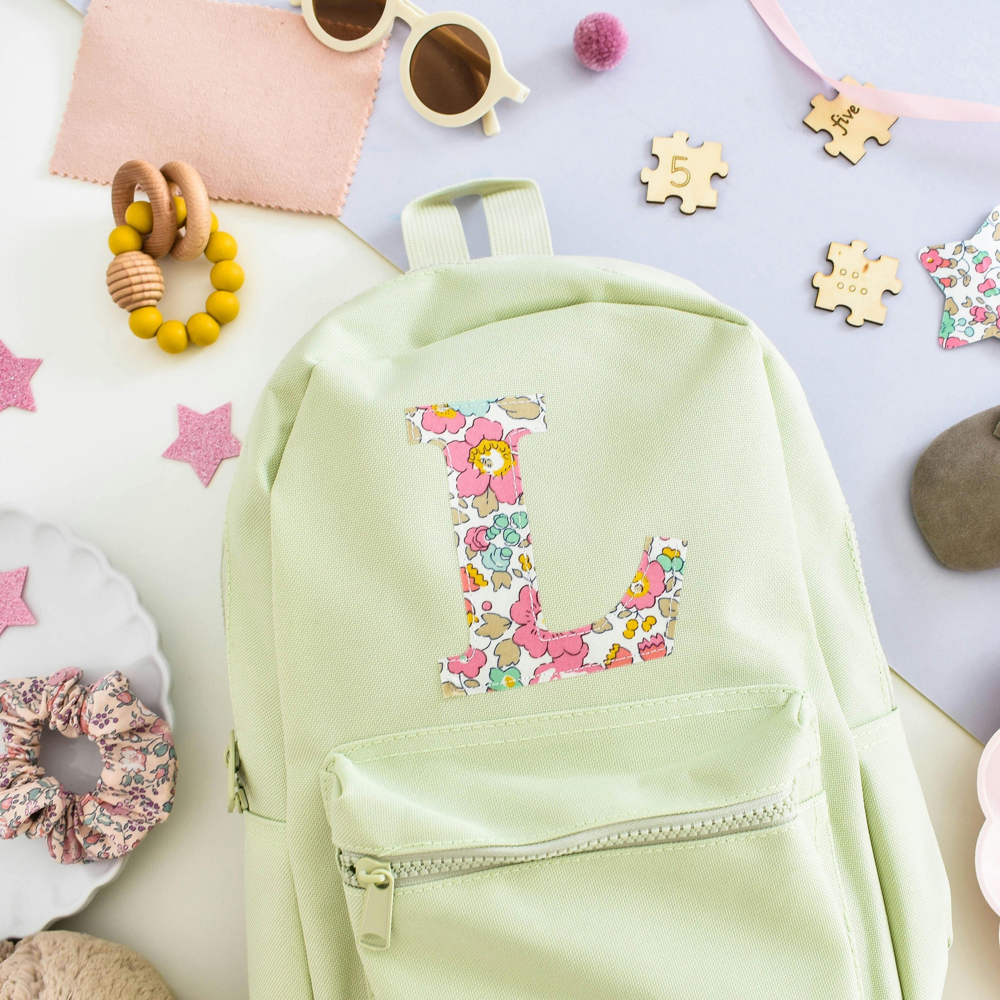 Liberty of London Personalised Mini Backpack - Light Green