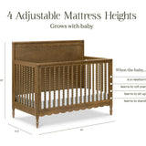Ambrosia 4-in-1 Convertible Crib
