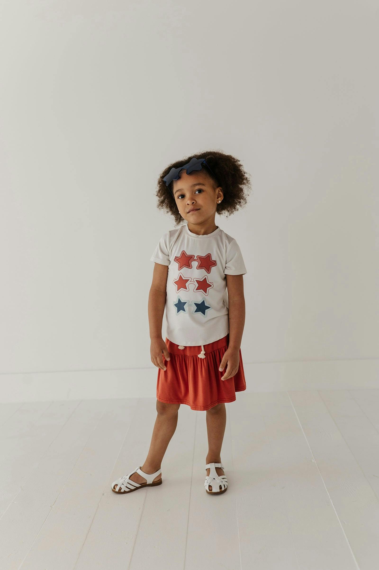 Girl's Short Sleeve Tee in Shades