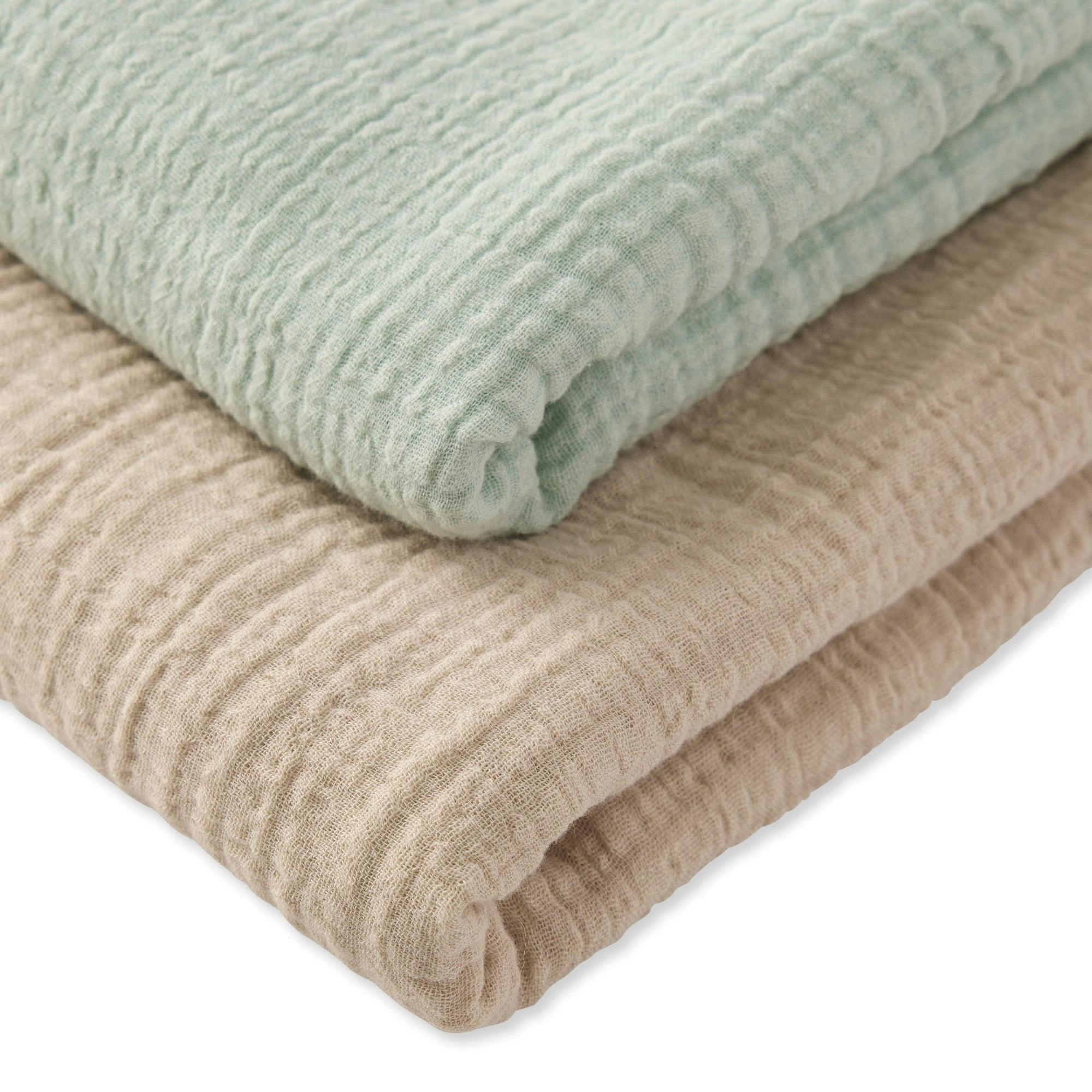 SWOON 2-Pack Crinkle Muslin Baby Swaddle Blanket