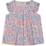 Lola Womens Blouse Ocean Blue Eyelet, Blue Eyelet