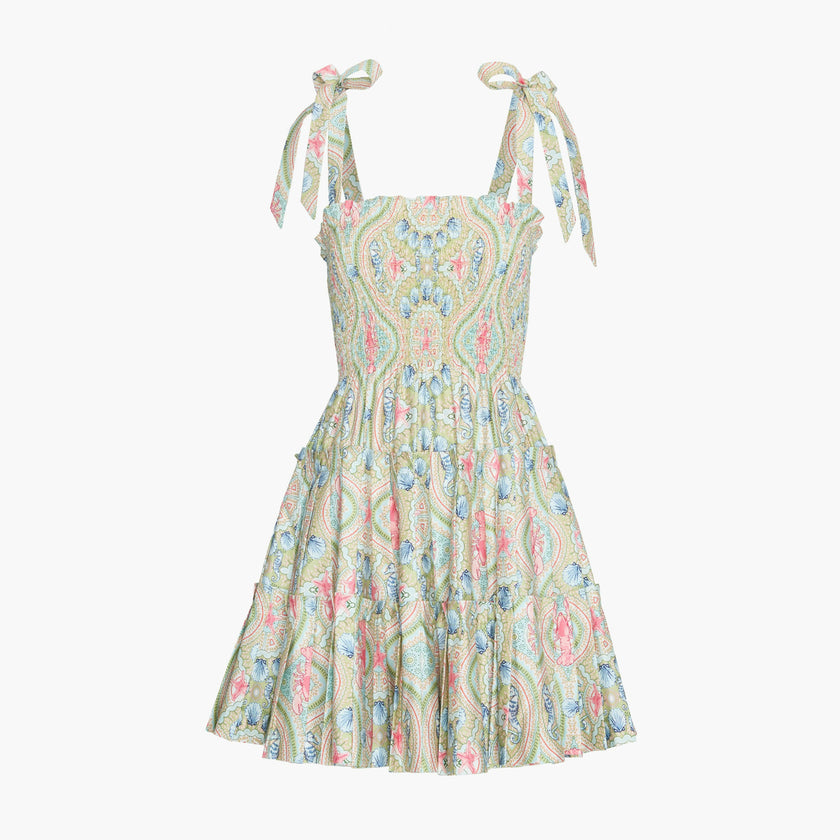 The Ribbon Charlotte Nap Dress - Sea Scroll