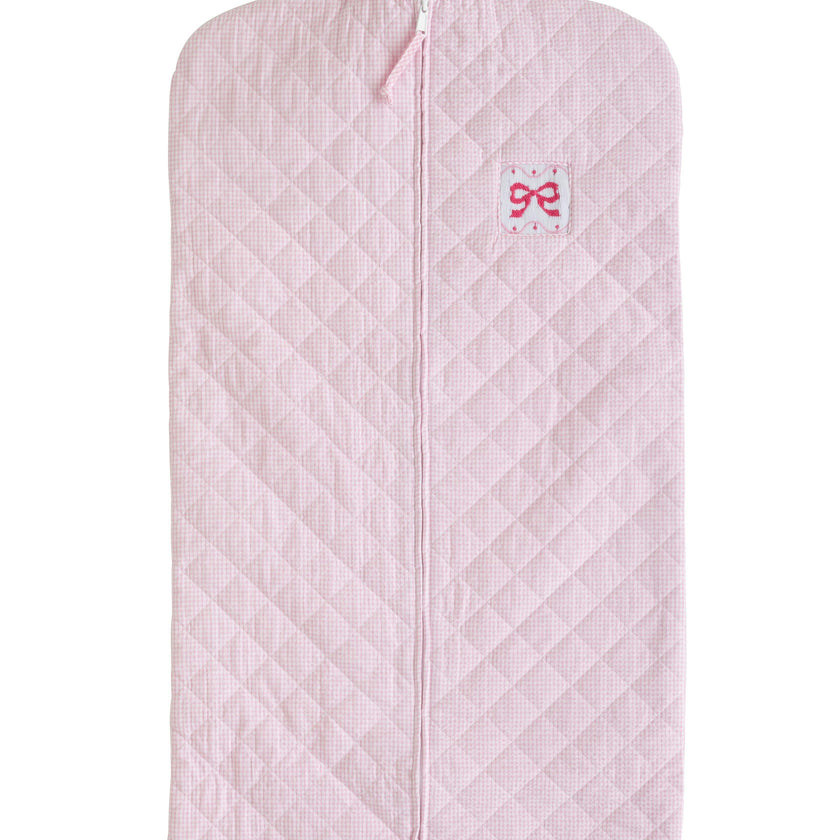 Quilted Luggage - Pink Bow