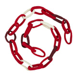 Hand Felted Wool Christmas Garland and Bunting - Loop Chain Red - 6' Arcadia Home