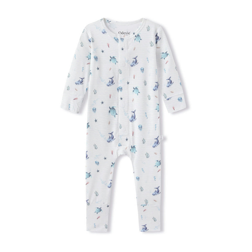 Bamboo Baby Pyjama Sleepsuit - Le Bleu