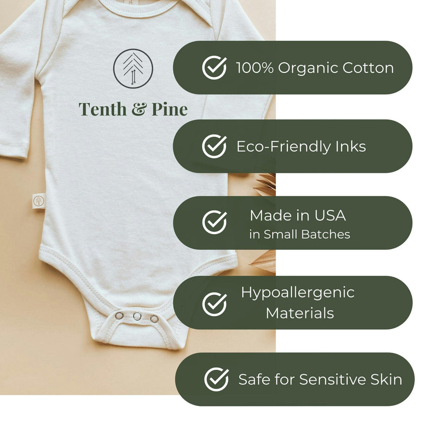 Pumpkin Organic Bodysuit Long Sleeve