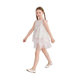 Pink Sylvara Sequin Ruffle Skirt Set