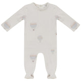 Dots and Balloon Print Footie