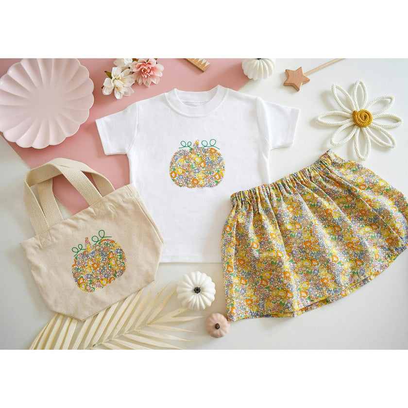 Liberty of London Childrens Elasticated Skirt - Michelle Yellow