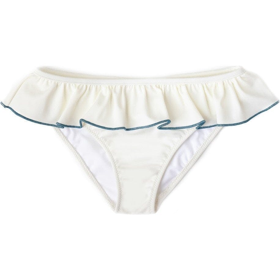 Anna Swim pants in Ivory & Teal