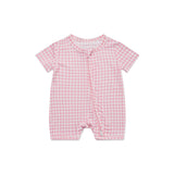Sugar Gingham Short Sleeve & Shorts Bamboo Sleeper
