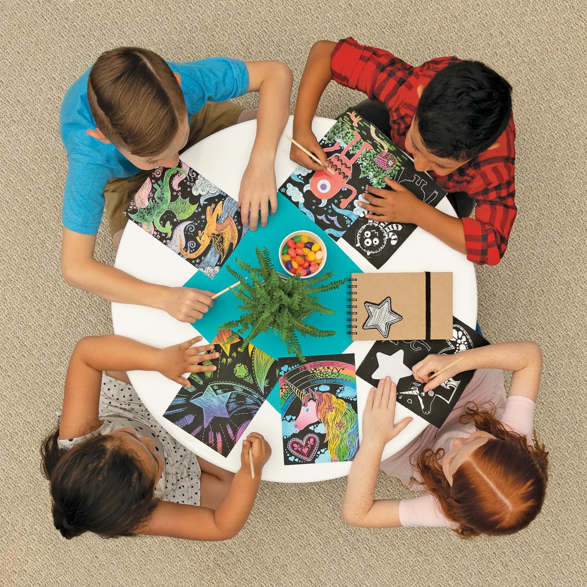 Fantastic Dragon Scratch and Scribble Scratch Art Kit