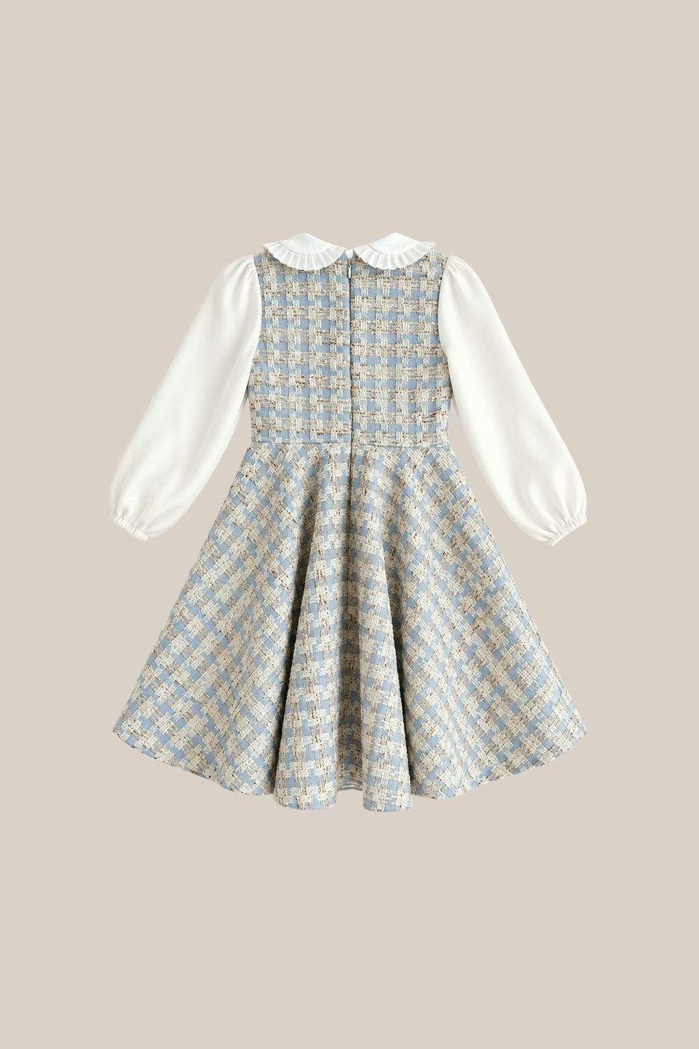 Mini Saoirse Dress in Glacier Tweed