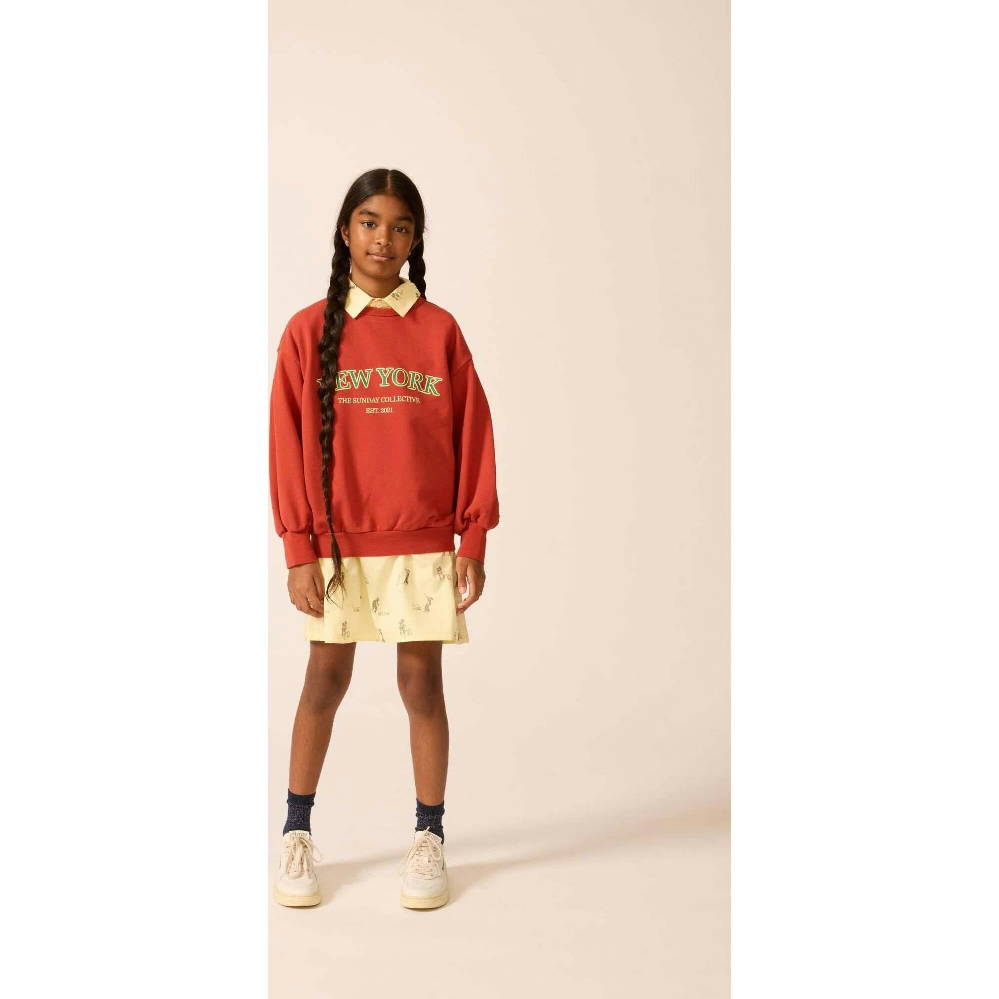 Adults Organic Weekend Sweatshirt in Rhythm Red