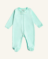 Mint Baby Footie Sleeper | Hypoallergenic Pima Cotton