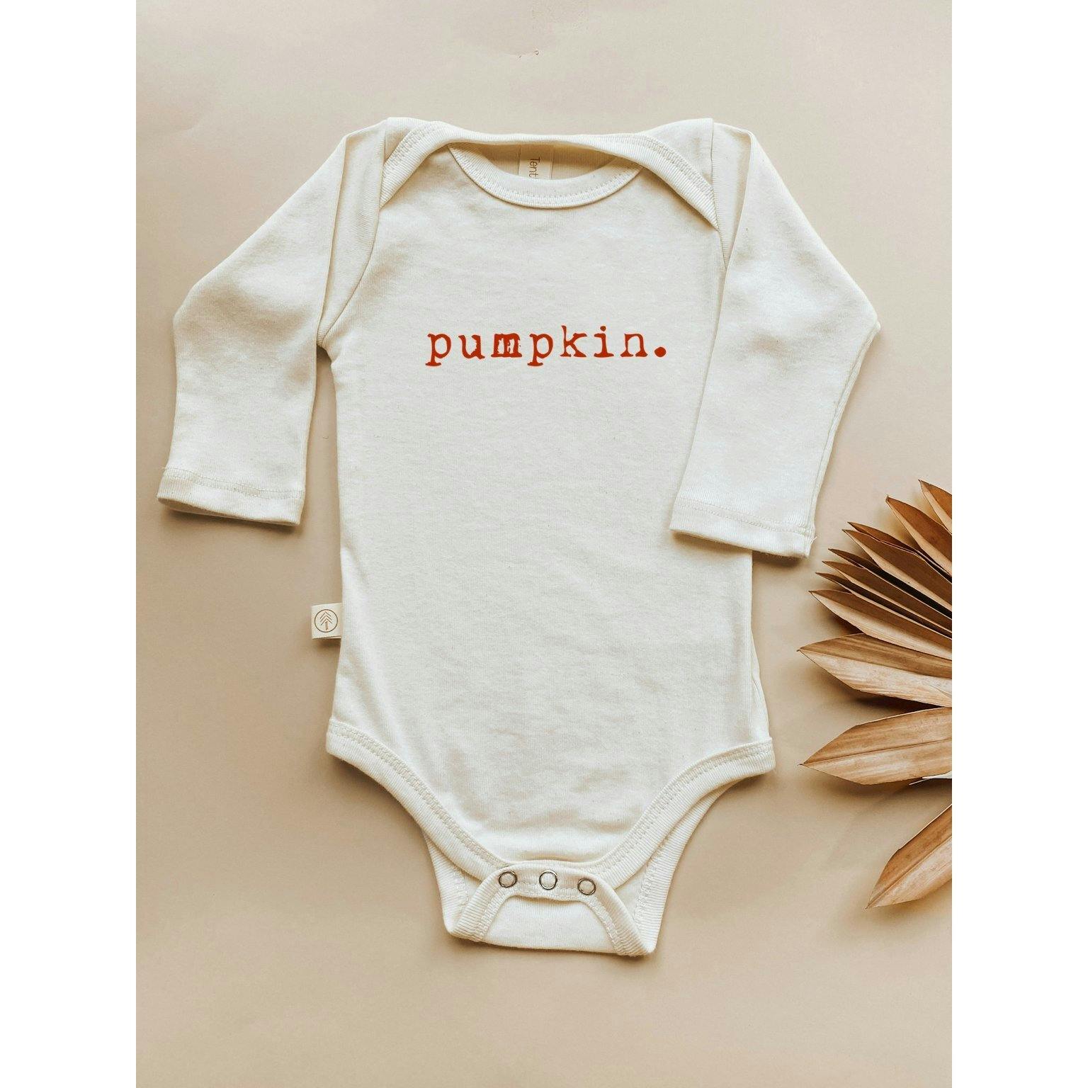 Pumpkin Organic Bodysuit Long Sleeve