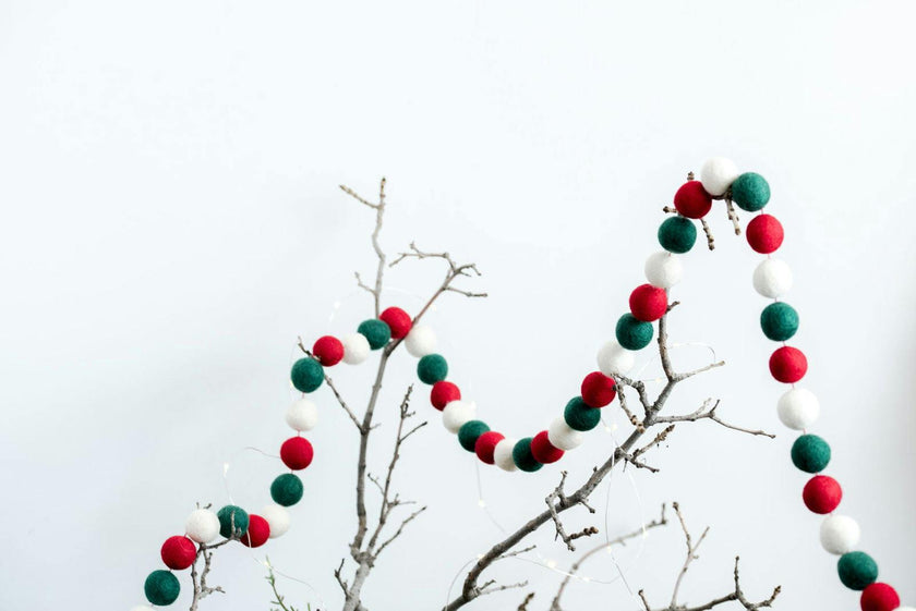 Christmas Ball Felt Garland