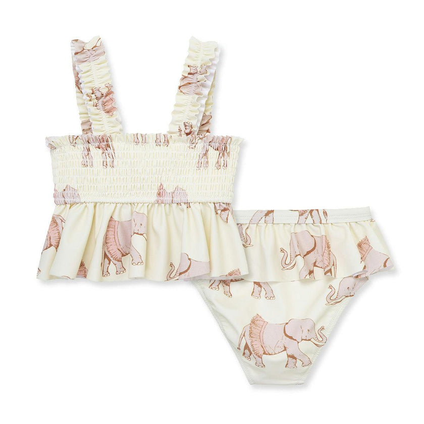 Tutu Elephant Ruffle Two Piece Swimsuit