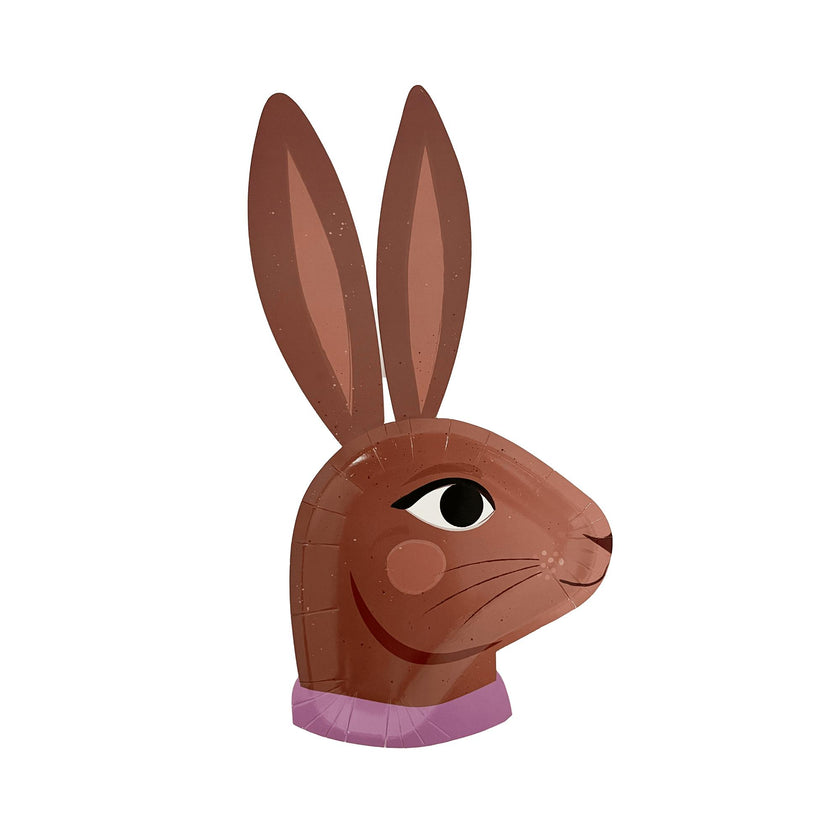 Chocolate Easter Bunny Dinner Plates