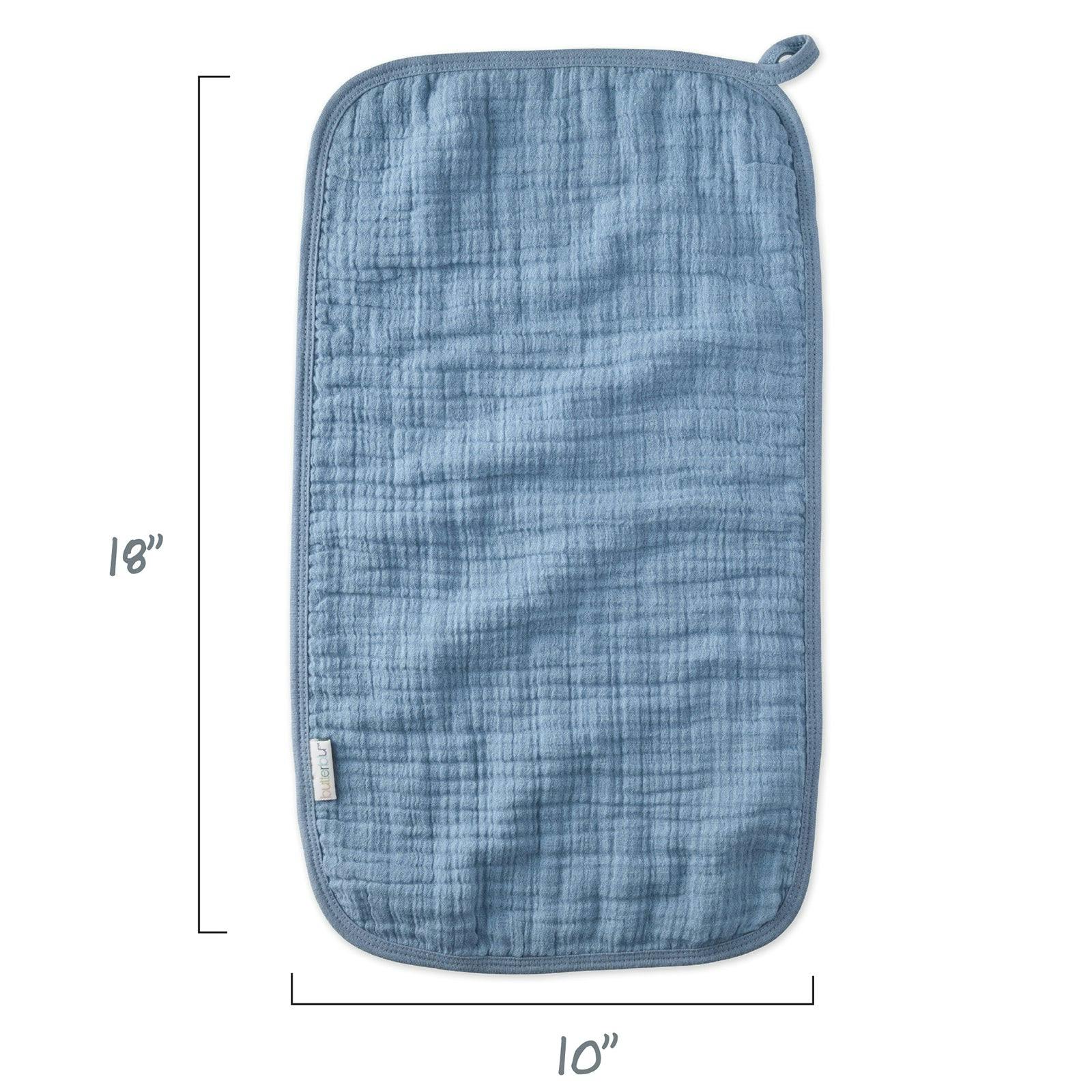 RILEY 5-Pack Crinkle Muslin Burp Cloths