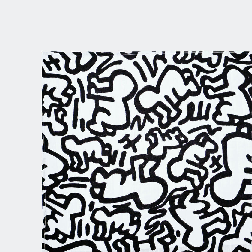 Etta Loves X Keith Haring 'Baby' Double Lay Knotted Muslin Lovey