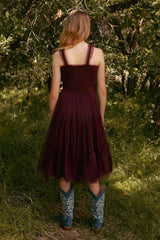 Mini Destiny Dress in Burgundy
