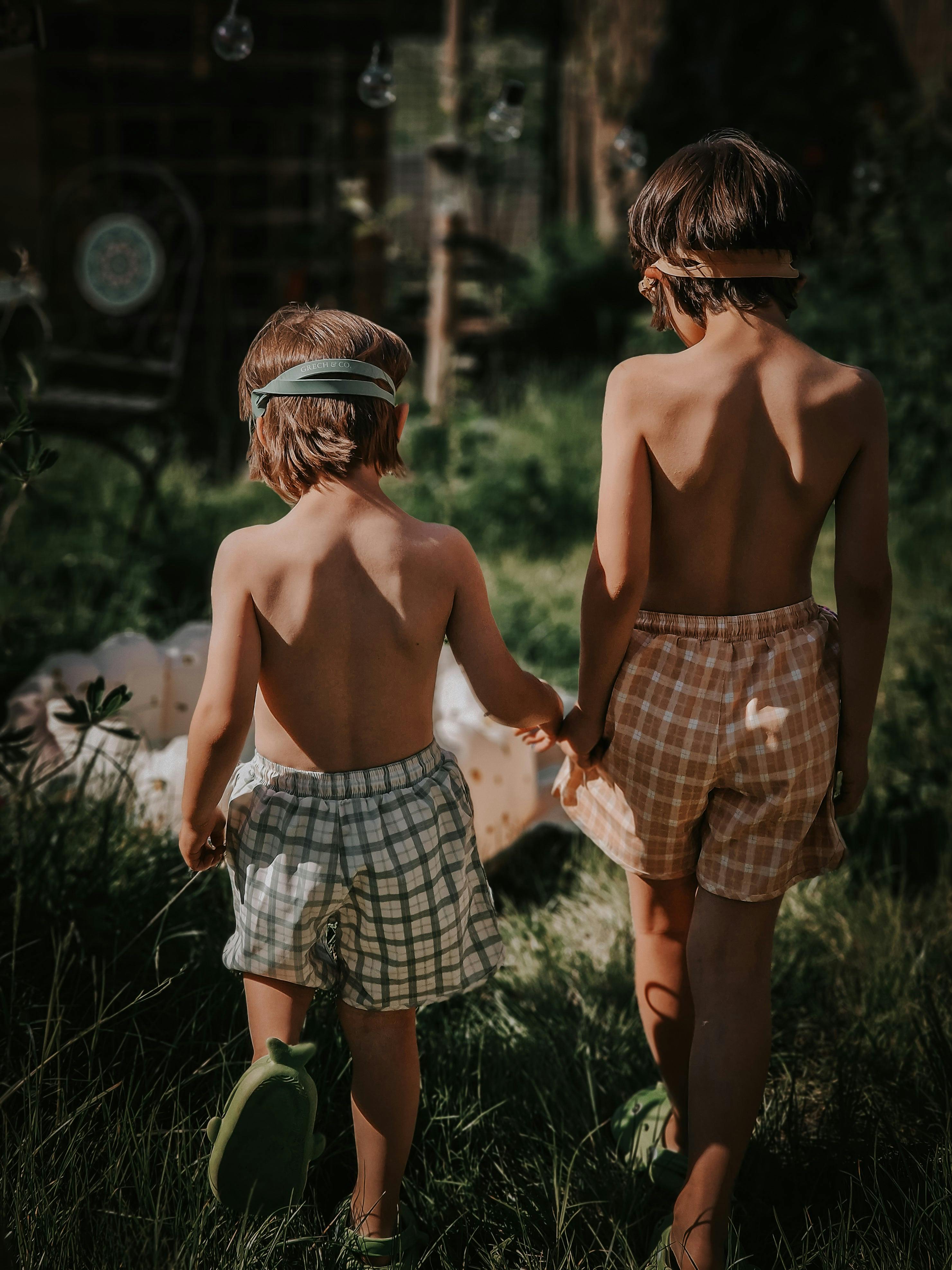 Swim Trunks | Buckwheat Plaid