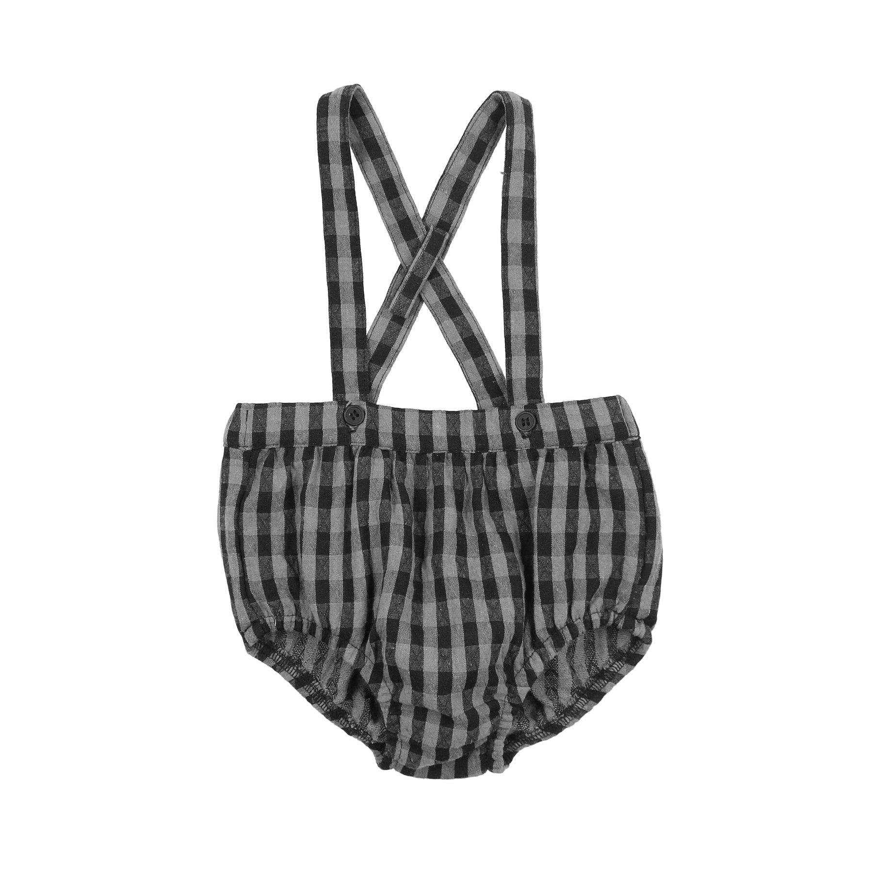 Boys Overalls (Plaid Collar Collection)
