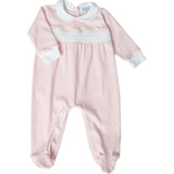 Pink Gingham Smocked Footie